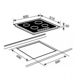 Варильна поверхня індукційна Teka Maestro IZF 6424 чорний 10210181