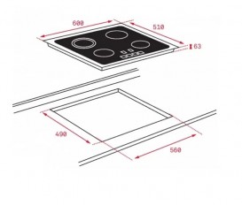 Варильна поверхня індукційна Teka Easy IB 6415 чорний 10210160