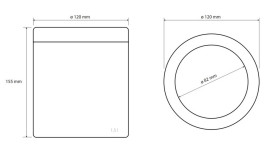 Ведро для мусора Bemeta Hotel 1,5 л нержавеющая сталь хром матовый 137115205