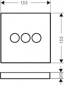 Вентиль скрытого монтажа Hansgrohe ShowerSelect белый матовый 15764700