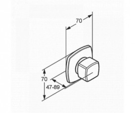 Вентиль встраиваемый Kludi Q-Beo внешняя часть хром 508150565