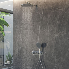 Верхній душ Bossini Apice Ø 280 мм з кронштейном хром H70430H00030005