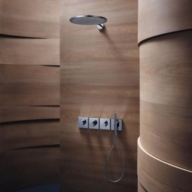 Верхній душ Hansgrohe Axor ShowerSolutions 1jet з власником хром 26034000
