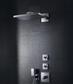 Верхній душ Hansgrohe Axor ShowerSolutions 2jet з власником хром 35275000