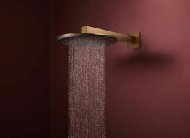 Верхний душ Hansgrohe Raindance Alive S 300 2 режима с держателем бронза 24540140