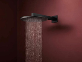 Верхний душ Hansgrohe Raindance Alive S 300 2 режима с держателем черный матовый 24540670