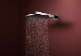 Верхний душ Hansgrohe Raindance Alive S 300 2 режима EcoSmart с держателем хром 24541000