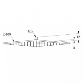 Верхній душ Kludi A-QA хром 6444005-00