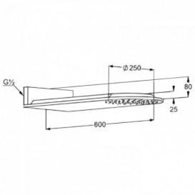 Верхній душ Kludi A-QA струмінь дощ 6487005-00