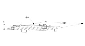 Верхний душ Kludi Asana встраиваемый 44х44 см оружейная сталь PVD 69410N200