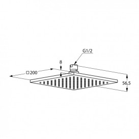 Верхній душ Kludi A-QA хром 6442005-00