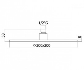 Верхній душ Paffoni Berry хром ZSOF 077 CR