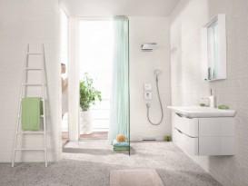 Верхний душ с тропическим душем Hansgrohe коллекция Rainmaker Select 3jet 580 мм хром/белый 24001400