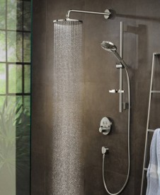 Верхній душ з тропічним душем Hansgrohe колекція Raindance S 240 1jet хром 27607000