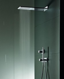 Верхний душ со стены Tres Inox 210х550 мм 1 тип струи хром 29990302