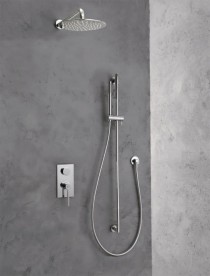 Верхній душ Treemme Time_out Ø 25 см з кронштейном хром 6586CC