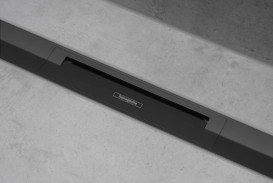 Верхняя часть Hansgrohe RainDrain Flex для водосточного желоба 1000 мм черный хром матовый 56046340