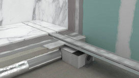 Верхняя часть Hansgrohe RainDrain Rock для водосточного желоба 600 мм под плитку 56029000