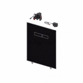 Верхняя панель смыва для унитаза TECE TECElux стеклянная черная с сенсорными клавишами смыва 9650003