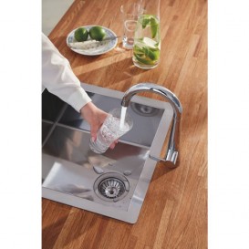 Вертикальний вентиль для подачі фільтрованої води Grohe Zedra хром 30026002