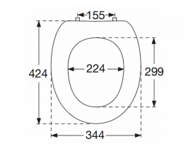 Villeroy&Boch AMADEA сиденье+крышка  петли-хром  цвет-белый star white C+ 881061R2