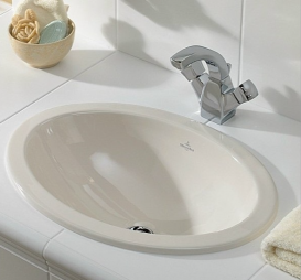 Раковина для ванной встраиваемая Villeroy&Boch коллекция Loop&Friends белая 61403401