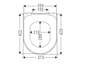Сиденье с крышкой для унитаза Villeroy&Boch Omnia architectura с микролифтом  98M9C101