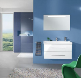 Раковина для ванной подвесная Villeroy&Boch коллекция Avento белая 4156A201