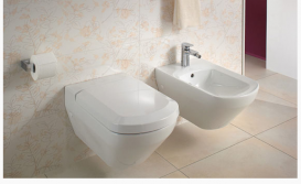 Сидіння з кришкою для унітазу Villeroy & Boch Sentiquе з мікроліфтом і швидким зняттям 98M8S101