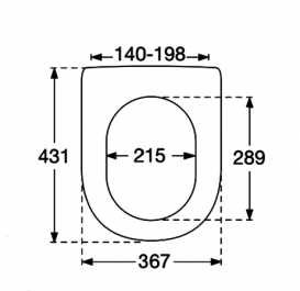 Сидіння з кришкою для унітазу Villeroy & Boch Sentiquе з мікроліфтом і швидким зняттям 98M8S101