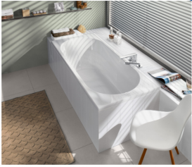 Ванна акриловая прямоугольная Villeroy&Boch коллекция O.Novo 180x80х50 UBA180CAS2V-01