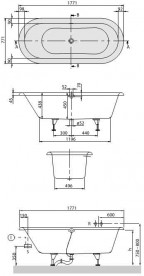 Villeroy&Boch Ванна Nexus 177x77 UBQ180NEU7V-96