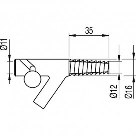 Винный кран Tres №5 хром 005010