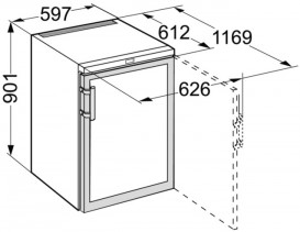 Винна шафа Liebherr WKb 1802 Vinothek сталь/двері з тонованим склопакетом чорний WKb 1802