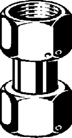 Винтовое соединение для счетчика воды Viega 2026.7 G¾ бронза 274665