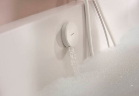 Внешняя часть для слива-перелива с наполнением для ванны Hansgrohe Exafill белый матовый 58119700