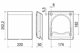 Внешняя крышка PP 45 AS 0093.0612