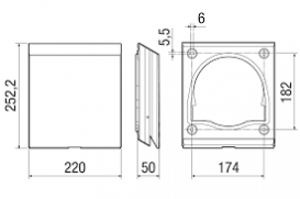 Внешняя крышка PP 45 AW 0093.0178