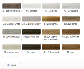 Внутрішній кут Salag Lima ПВХ палітра на вибір LITWxx