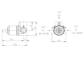 Внутренняя часть однорычажного смесителя Bossini Z00007000000005