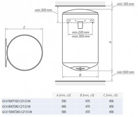 Водонагрівач накопичувальний TESY Modeco Cloud 50 л wi-fi білий GCV 504716D C21 ECW