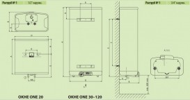 Водонагрівач електричний накопичувальний Drazice Okne One 50 180510801