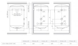 Водонагреватель комбинированный Tesy BiLight 150 л белый GCVS (L) 15044 20 B11 TSRP
