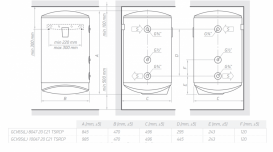 Водонагрівач комбінований Tesy Modeco Classic 100 л білий GCV9S 1004720 C21 TSRCP