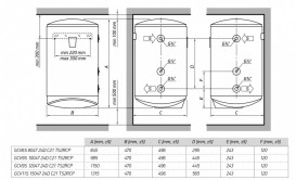 Водонагрівач комбінований Tesy Modeco Ceramic 150 л білий GCV11S 1504724D C21 TSRCP