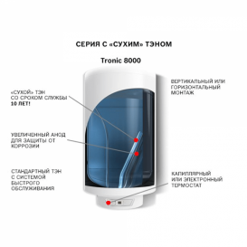 Водонагреватель накопительный Bosch Tronic 8000 T ES 035 5 1200W BO H1X-EDWVB сухой ТЭН 7736503145
