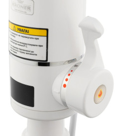 Водонагрівач проточний Kroner KRM Volt-CW092 з краном білий/хром CV020442