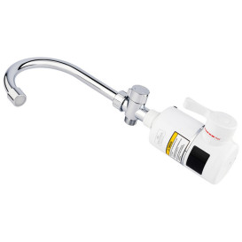 Водонагрівач проточний Kroner KRM Volt-CW190WMDS з краном та душовим гарнітуром хром/білий CV023247