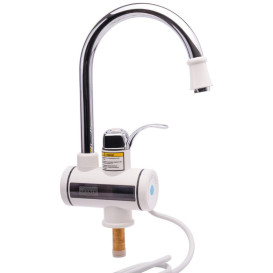 Проточний водонагрівач Kroner KRM Volt-CW091 з краном хром/білий CV020401