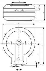 Водонагреватель проточный напорный Drazice TO 15 UP настенный белый 105313208